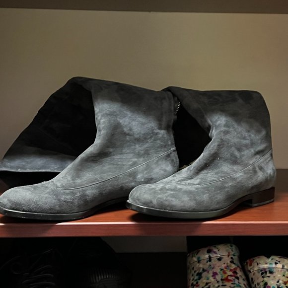 Jill Sander Suede Knee high boots - Picture 7 of 9